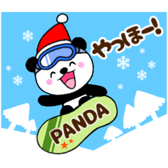 [LINEスタンプ] 子パンダ夢夢☆冬＆クリスマスの画像（メイン）